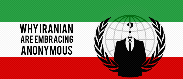 Iranian protesters are embracing Anonymous